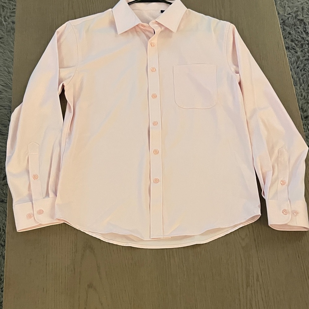 CLASSIC COLLECTION Men's Classic Light Pink Dress Shirt